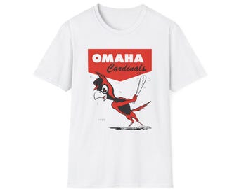 Vintage 1959 Omaha Cardinals Baseball Unisex Softstyle T-Shirt, Retro Sports Tee, Baseball Fan Gift, Sports Memorabilia Shirt, Vintage