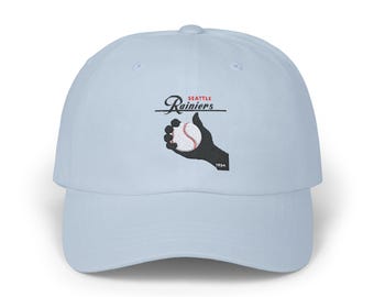 Seattle Rainiers Baseball Hat, Vintage Dad Cap, 1954 Baseball Cap, Embroidered Baseball Hat, Distressed Baseball Cap, Baseball Hat Gift