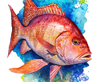Red Snapper / Sofort Download / In 5 Größen / Von Craig Reese