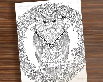 Woodland Owl / Instant Download / By Craig Reese