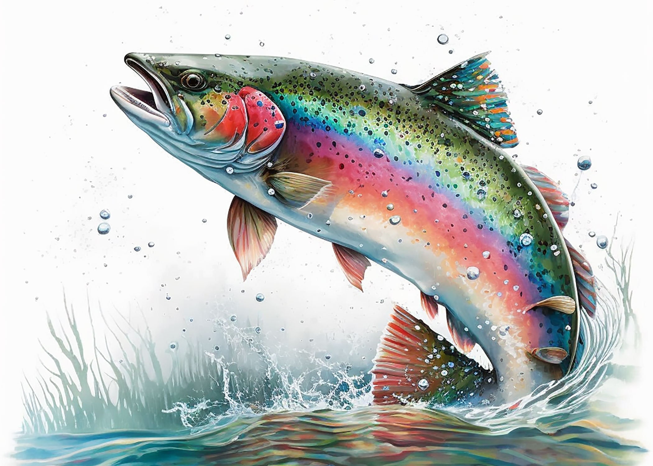 体中ピンク色に染まった虹鱒 最高に美しい！ 相棒くんの魚ですが