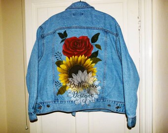 jaket jeans custom art