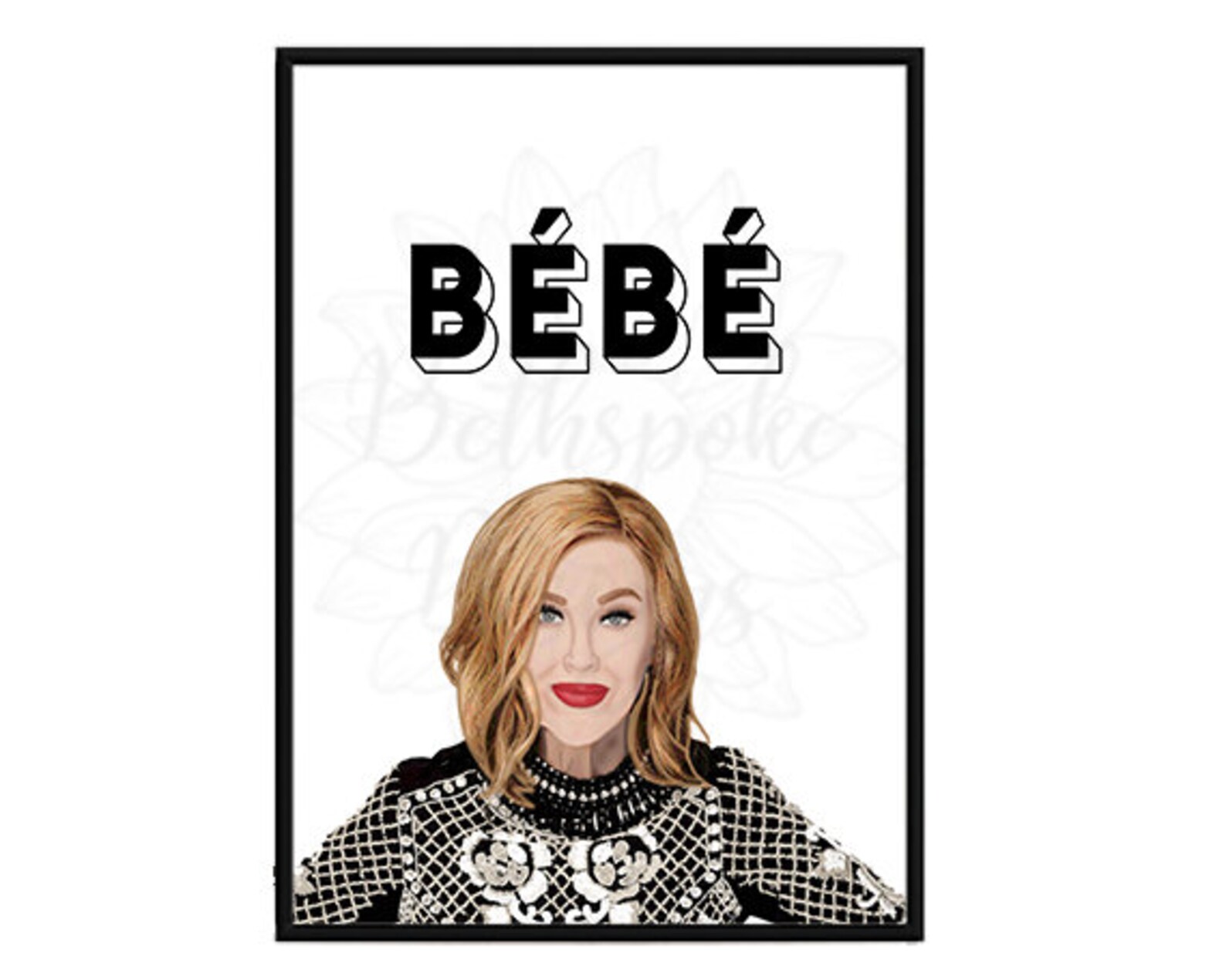 Schitt's Creek Moira 'Bébé' Print Etsy