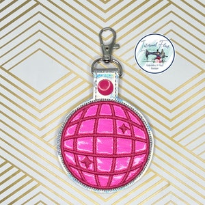 Disco Ball Key Fob Keychain Bag Tag Backpack Charm