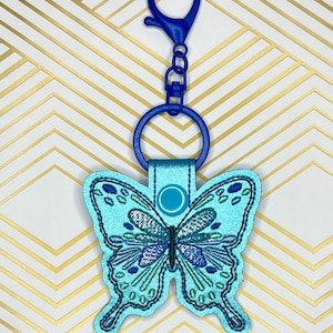 Butterfly Key Fob Keychain Bag Tag Charm