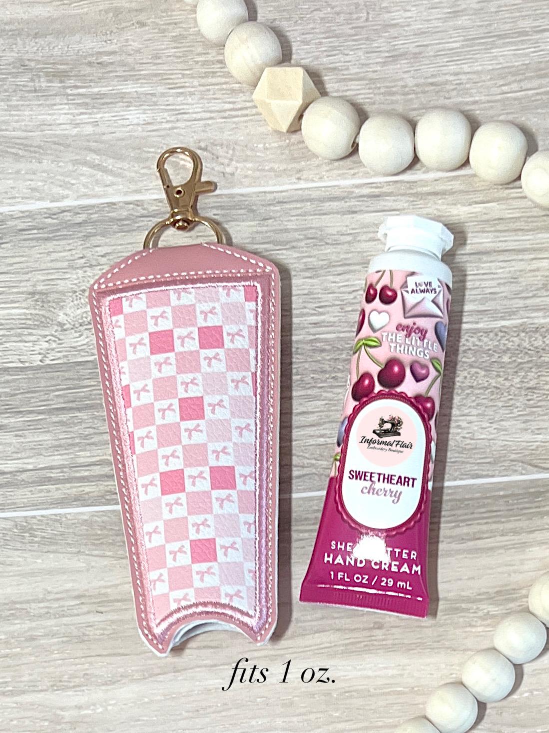 Coquette Bow Lotion Holder Keychain