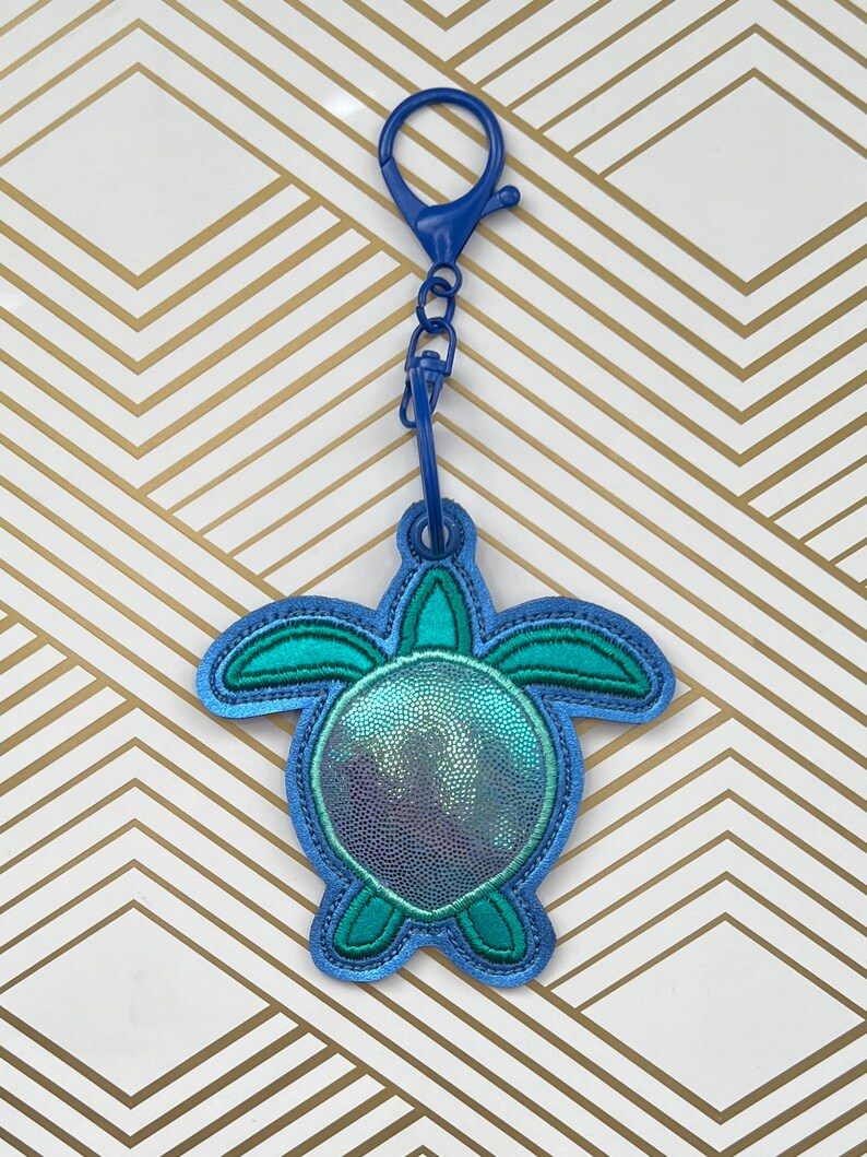 Sea Turtle Keychain / Decorative Fob / Bag Tag Charm - Etsy