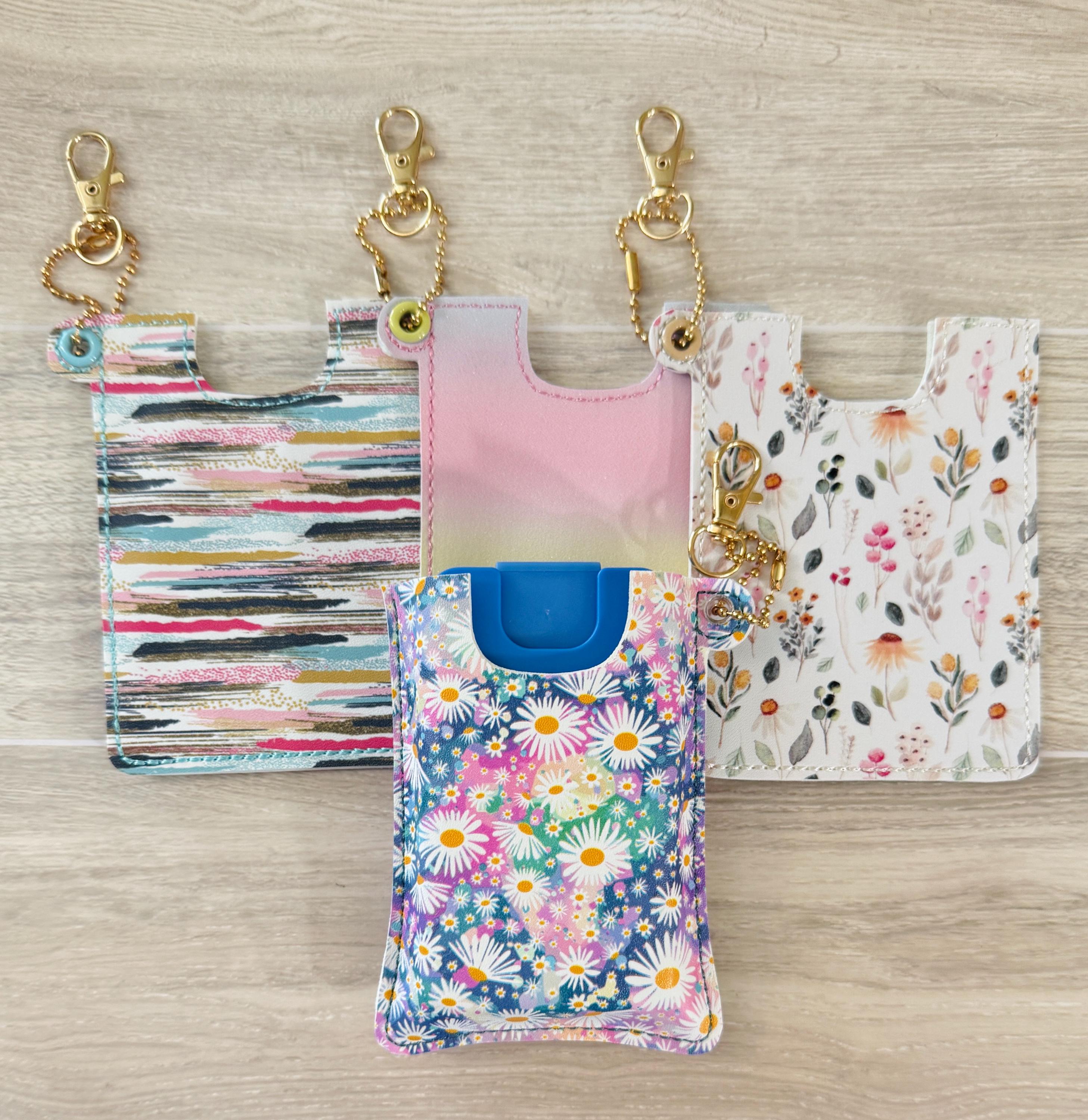 Hand Sanitizer / Antibacterial Holder Case Keychain Key Fob