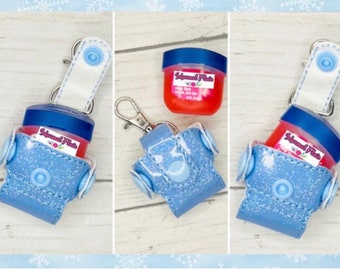 Embroidered Lip Balm Holder:  Lip Therapy Case