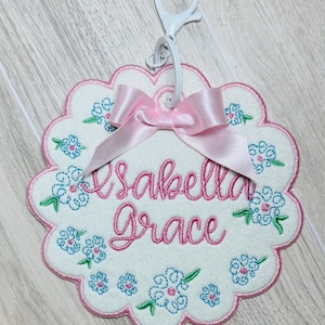 Personalized Hydrangea Floral Backpack Charm / Backpack Tag / Bookbag Tag / Lunchbox Charm / Luggage Tag / Diaper Bag Tag