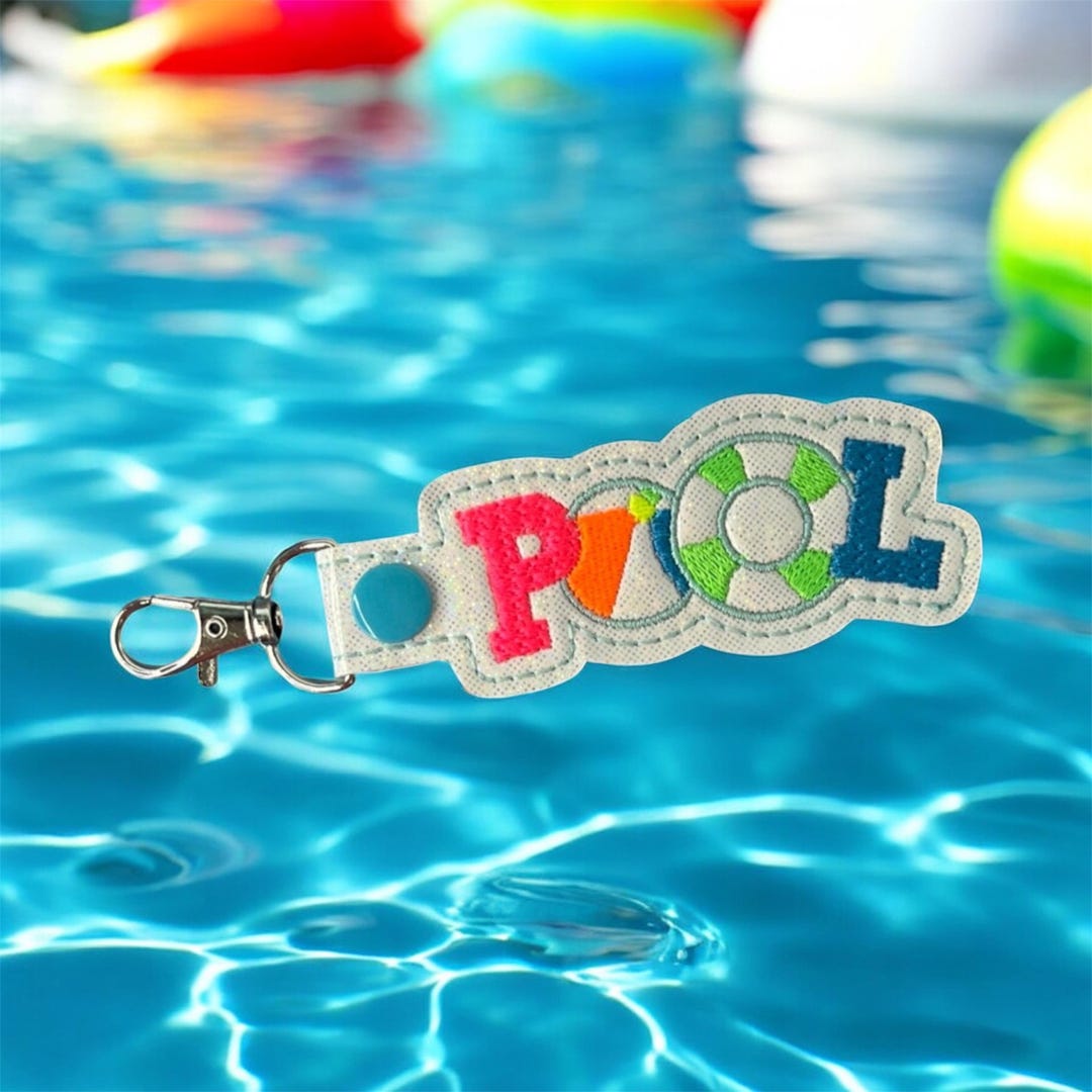 Pool Key Keychain Decorative Fob - Etsy