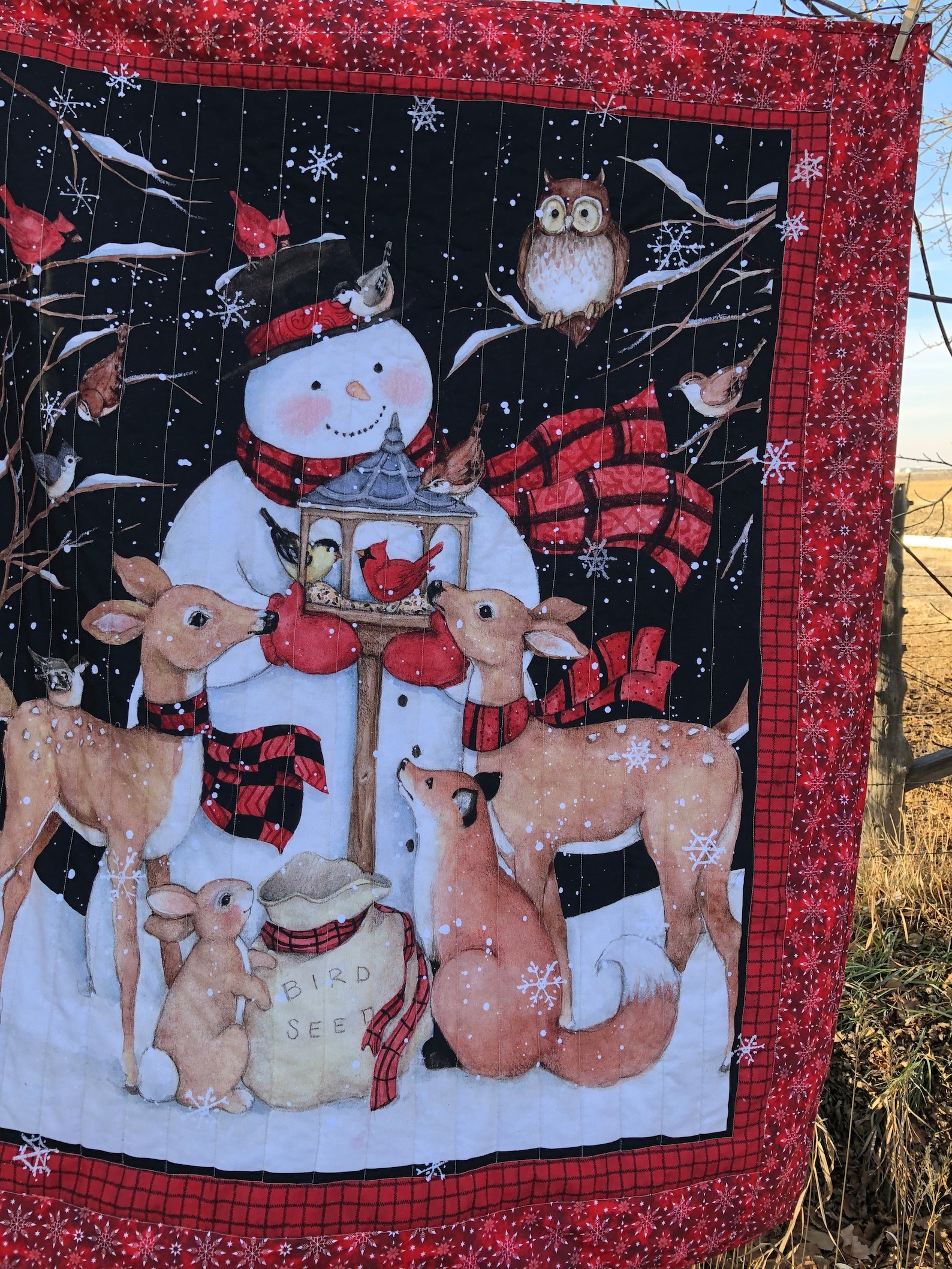 Quilt Susan Winget Panel Quilt Christmas Quilt Throw Blanket Etsy