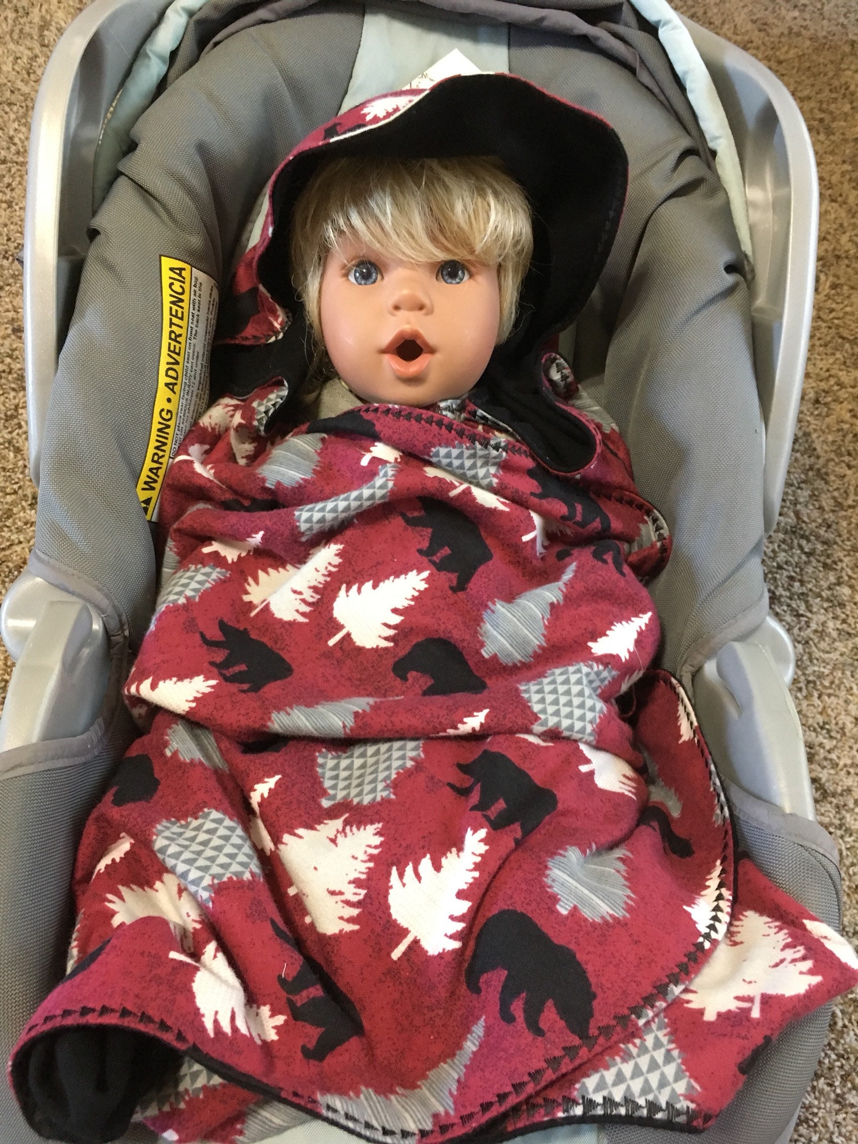 Stroller Blanket Swing Blanket or Car seat blanket bears Etsy