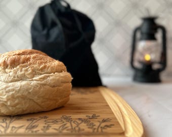 Linen bread bag