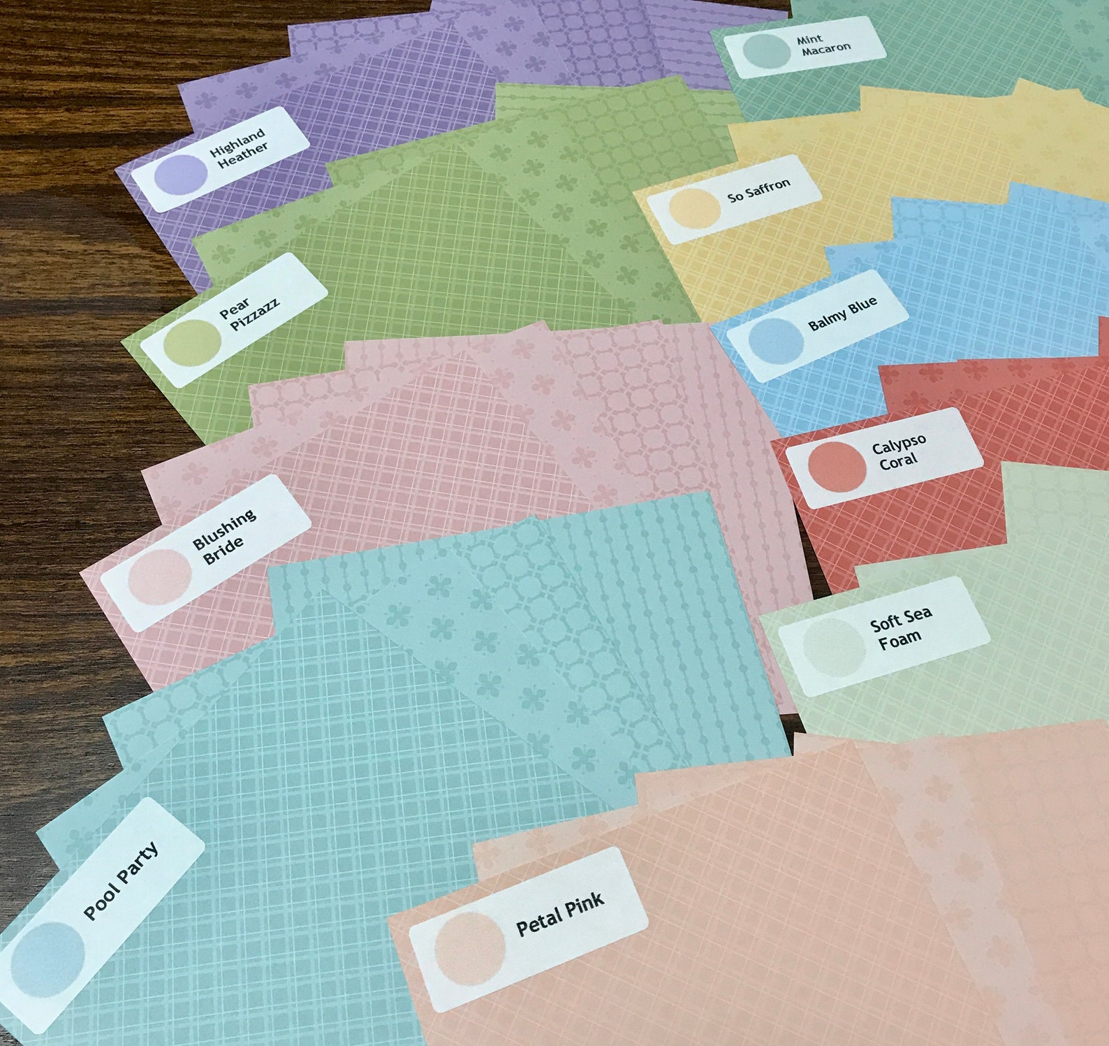 Stampin' Up Color Labels Current Stampin' Up Colors Digital Downloads Stampin up Color Swatches