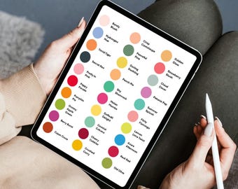 Stampin' Up! Color Labels: 2026 Current Colors & Swatches (Digital Download)