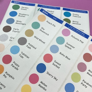 Stampin' Up! Color Labels - Current Stampin' Up! Colors - Digital Downloads - Stampin Up Color Swatches - 2024-2026 New In Colors Included