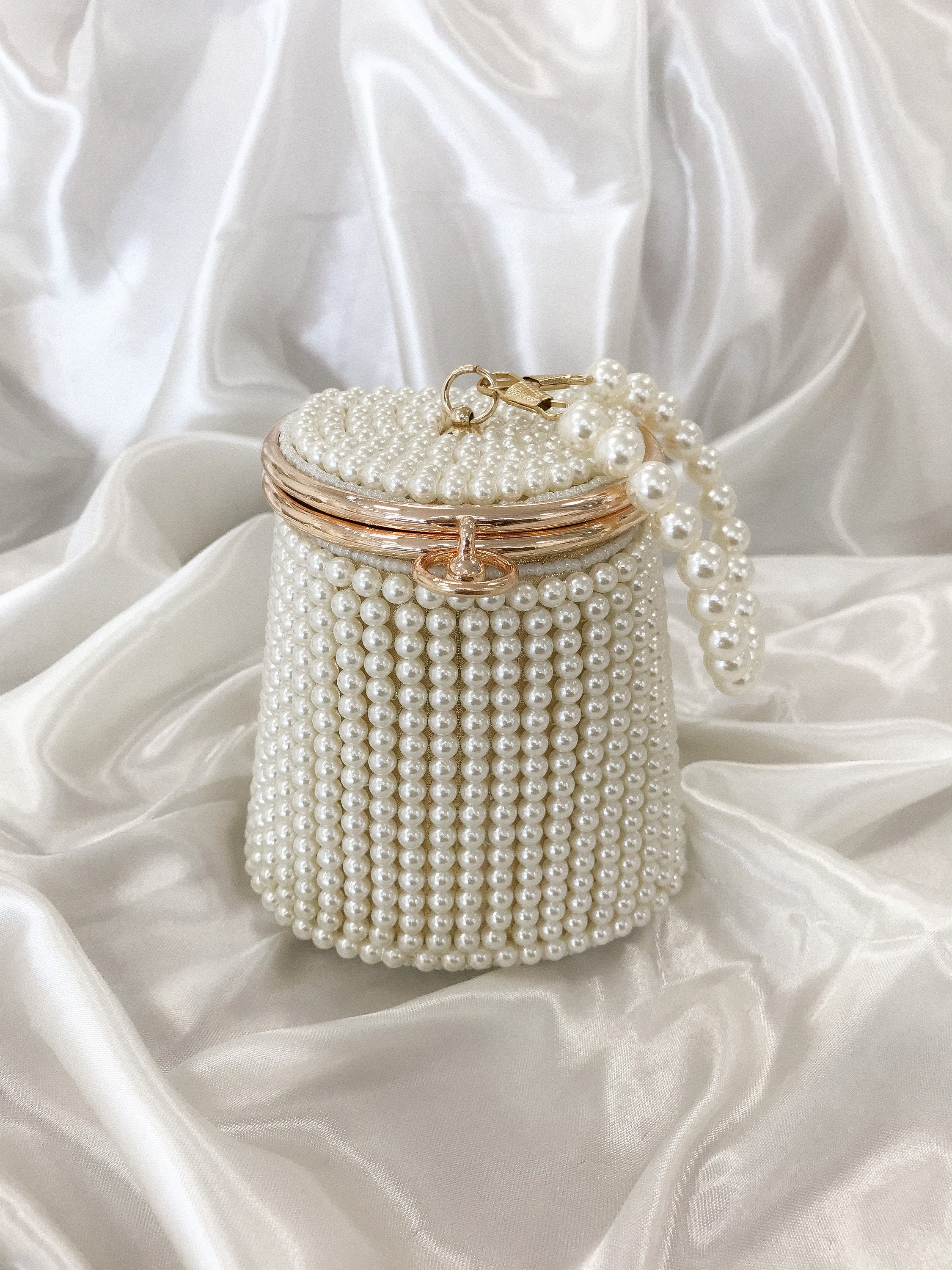 Delicate Seed Pearl Bag Evening Bag Bridal Bag Pearl Etsy
