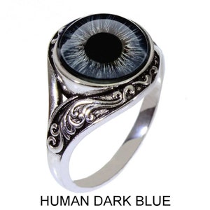 Blue, Green and Brown Handcrafted Glass Eyes in a Stunning Original Women's Design by Steel Dragon Jewelers (product videos)