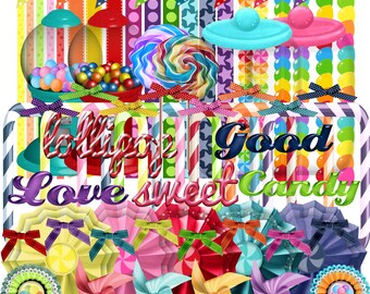 Candy Shop Digital Scrapbook Kit