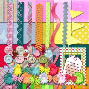 Girl Birthday Bash Digital Scrapbook Kit