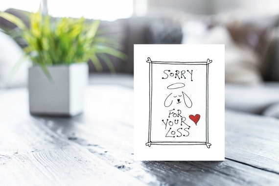 Dog Remembrance In Loving Memory Pet Loss Card Pet Death Etsy