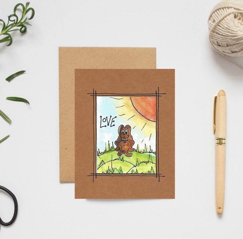 Dog Sympathy Card Death of Dog Dog Loss Card