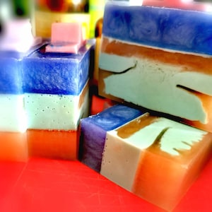AROMATHERAPY SOAP PATCHOULI, Lavender & Rosemary approx 100g Vegan Friendly.