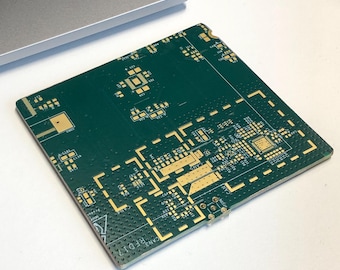 Recycled Real Circuit Board Coaster: Handmade Geeky Tech Computer Gift