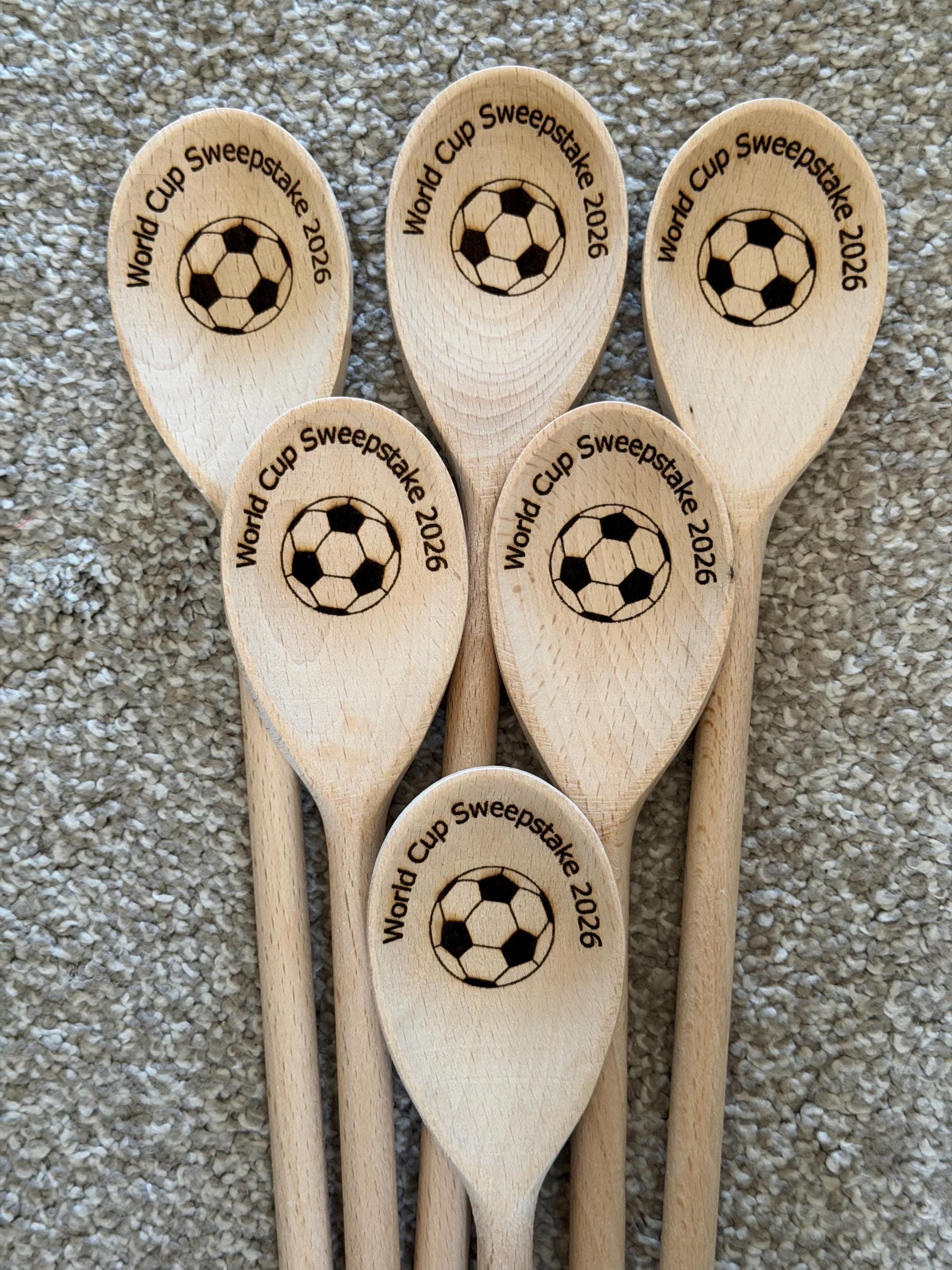 Personalised Trophy Spoon – Engraved Wooden Spoon for Bake Off