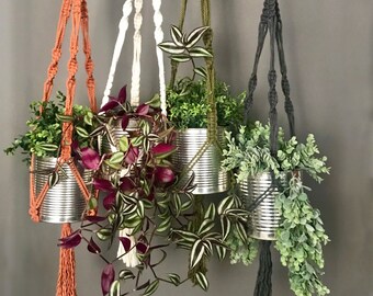 Modèle de suspension pour plantes en macramé pour débutants • Macramé moderne • Modèle numérique • DIY