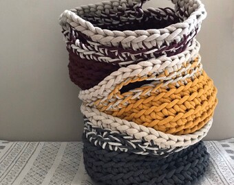 Panier de rangement au crochet • Patron numérique • DIY