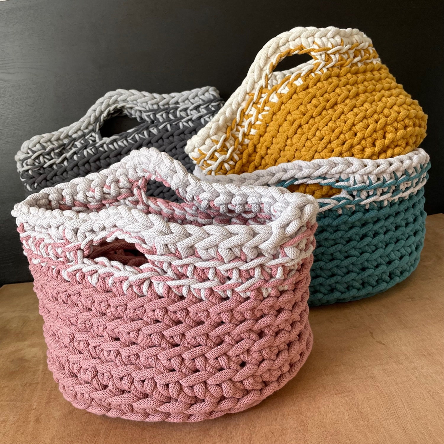 Hannah Blanket Crochet Kit. Stripy Throw Crochet Kit. Beginners