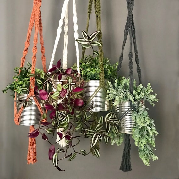 Macrame DIY Small Plant Hanger Kit for Beginners, Birthday Gift
