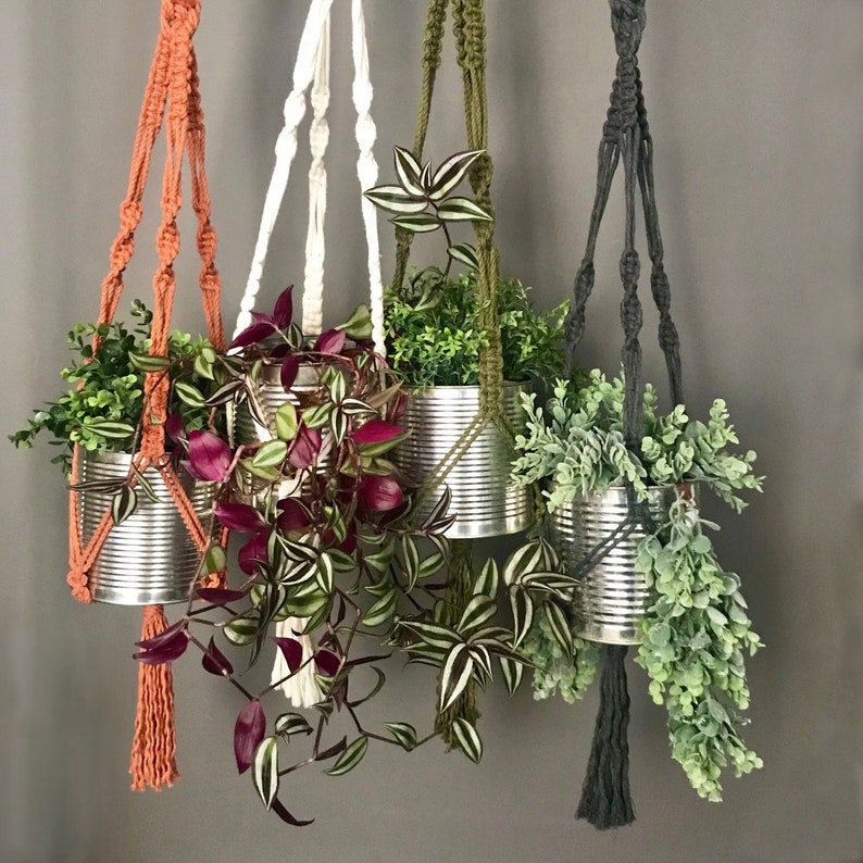 Beginners' Macrame Plant Hanger Pattern Modern Macrame Hard Copy Pattern DIY image 1