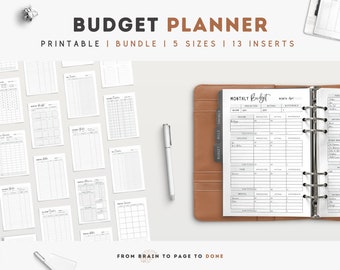 Printable Budget Binder Inserts | Budget Template Bundle | Budget Planner | Financial Planner | Monthly Budget | Budget Tracker