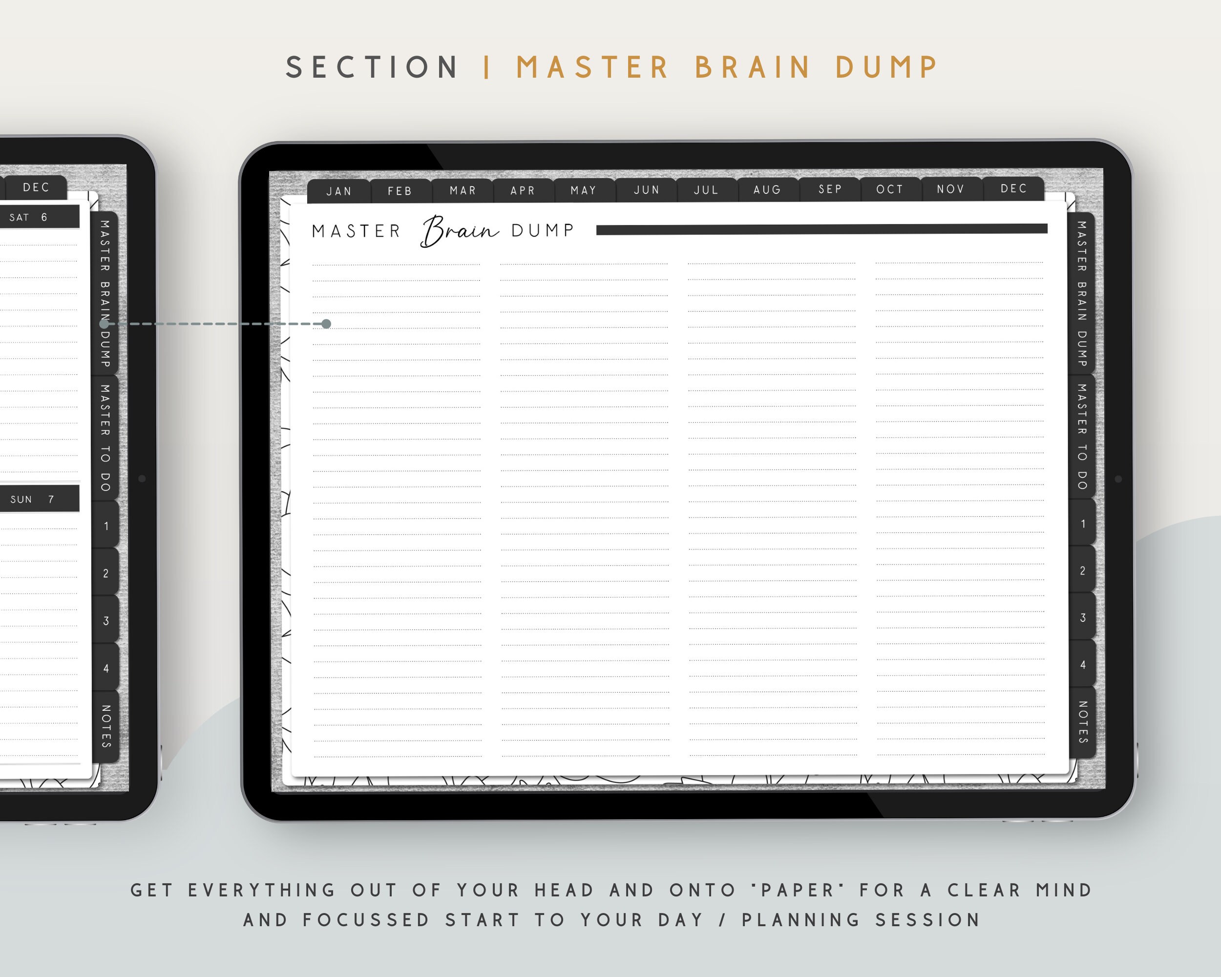 ADHD Digital Planner 2022 Monthly and Weekly Organizer With - Etsy