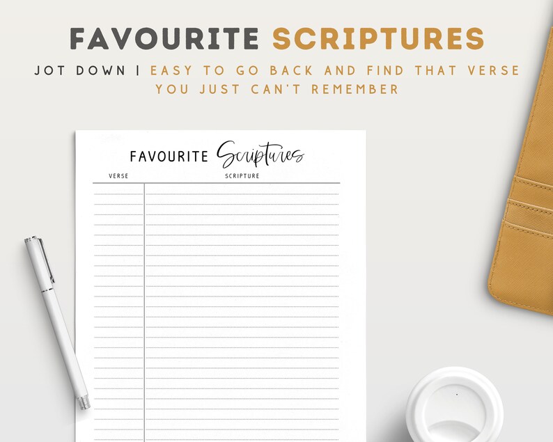 Christian Faith Planner: Devotional Journal Printable (A4, A5, US ...