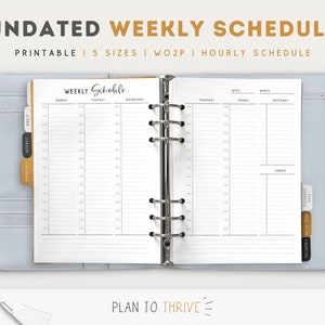 Weekly Timeslot Planner Page, Appointment Planner, Hourly Planner, Undated Planner, Weekly Schedule, Weekly Timetable