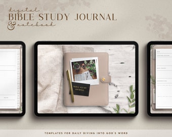 Digital Bible Study Journal: Daily Devotional Templates (PDF)