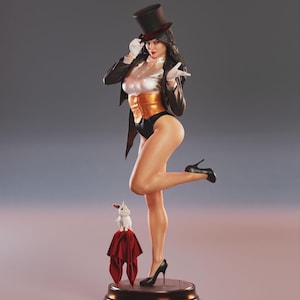 Zatana DC Resin Printed Statue Paintable
