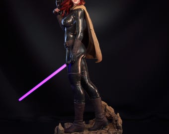 Estatua de resina impresa de Mara Jade Star Wars Jedi (sin pintar)