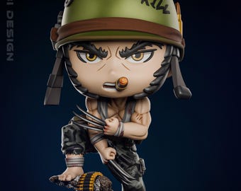 Wolverine Chibi Resin Printed Statue (Unpainted)