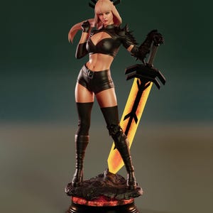 Magik Rivals XMen Resin Printed Statue Paintable