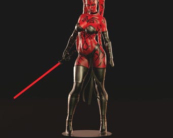 Darth Talon Sith Lady Lethan Twi'ilek Star Wars Resin Printed Statue (Unpainted)