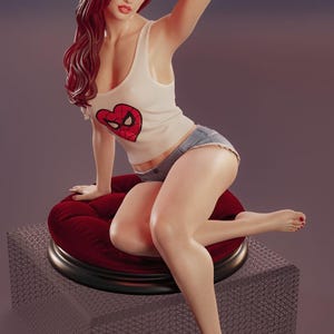 Mary Jane Watson Action Figure - Etsy UK