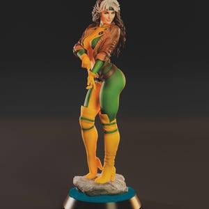 Rogue XMen Resintryckt Staty (Omålad)