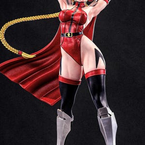 Street Fighter Cammy as M. Bison Resin Printed Statue Paintable