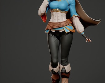 Princess Zelda of Hyrule Resin Printed Statue (Unpainted)