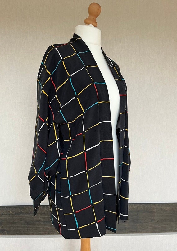 Vintage Japanese  kimono silk Jacket, Haori jacke… - image 1